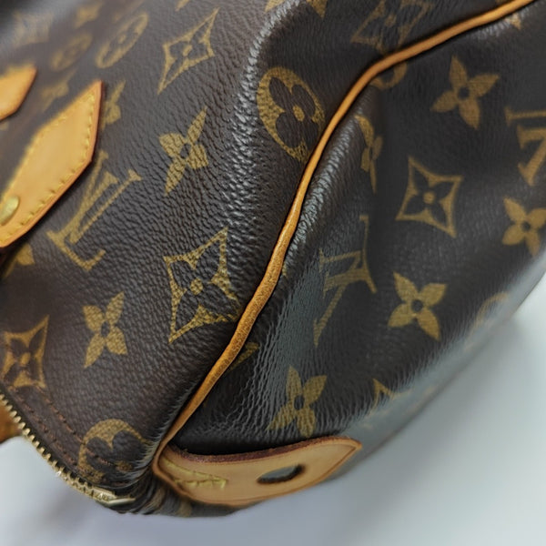 SPEEDY 25 Monogram Coated Canvas Brown