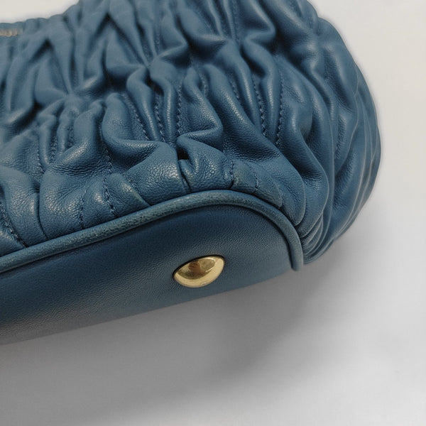 Quilted Lambskin Tote Bag Blue