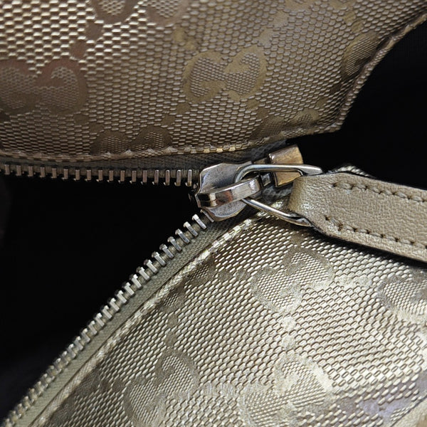 GG Imprime Monogram Coated Canvas Gold