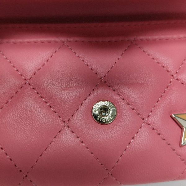 CLASSIC FLAP Quilted Lambskin Red Wallet