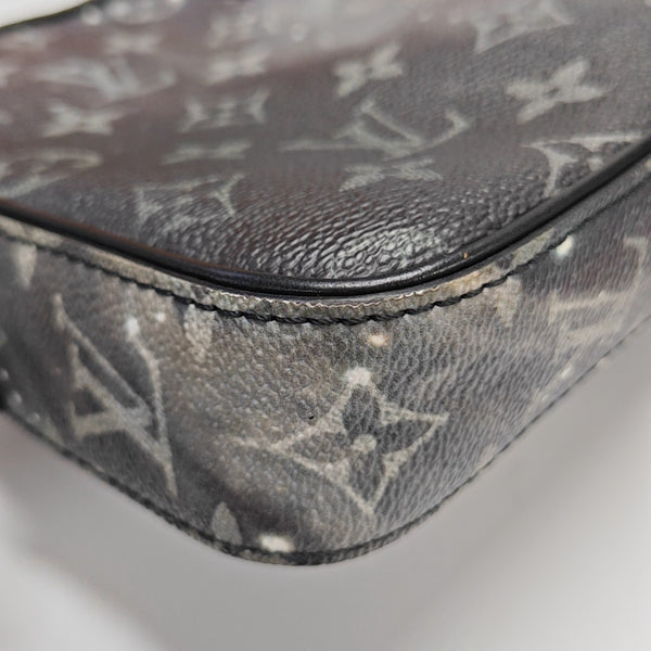 ALPHA Monogram Coated Canvas Gray