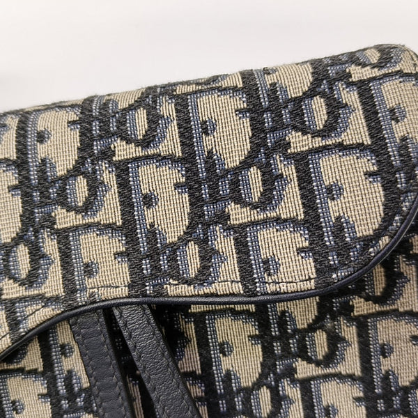 Saddle Mini Oblique Canvas Blue