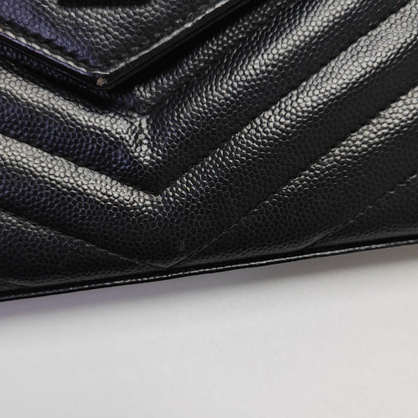 MONOGRAM Medium Chevron Calfskin Black