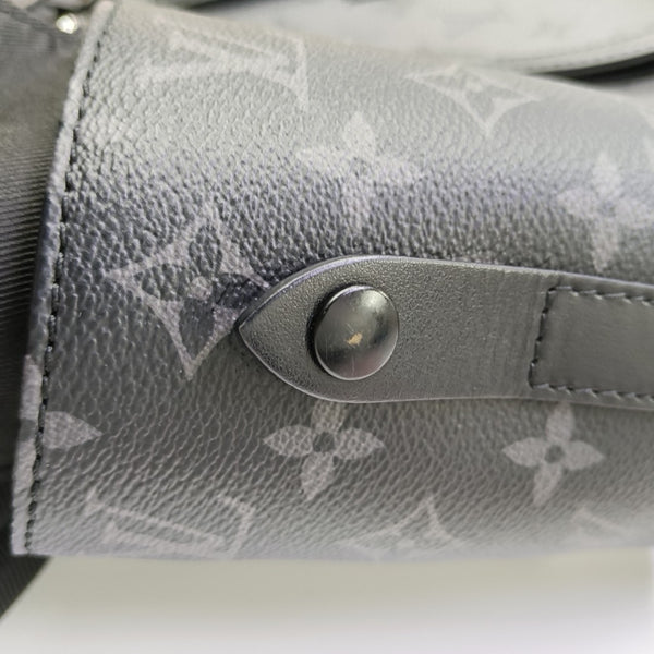 CHRISTOPHER PM Monogram Coated Canvas Gray