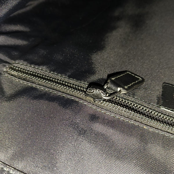 Monogram Coated Canvas Tote Bag Black