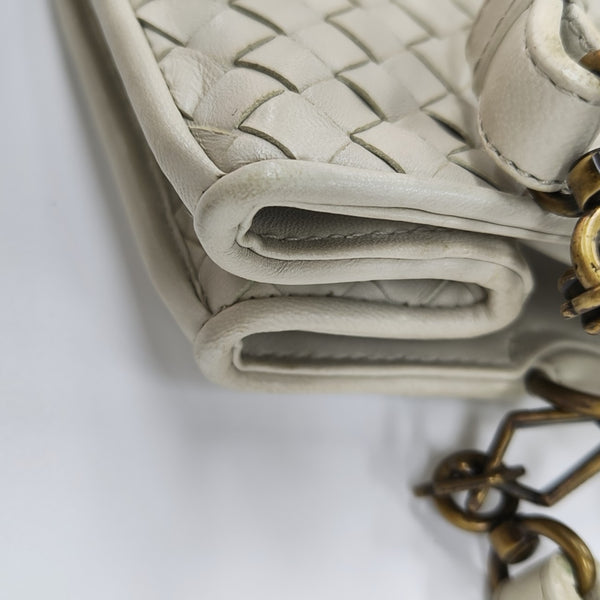 Calfskin Top Handle Bag White
