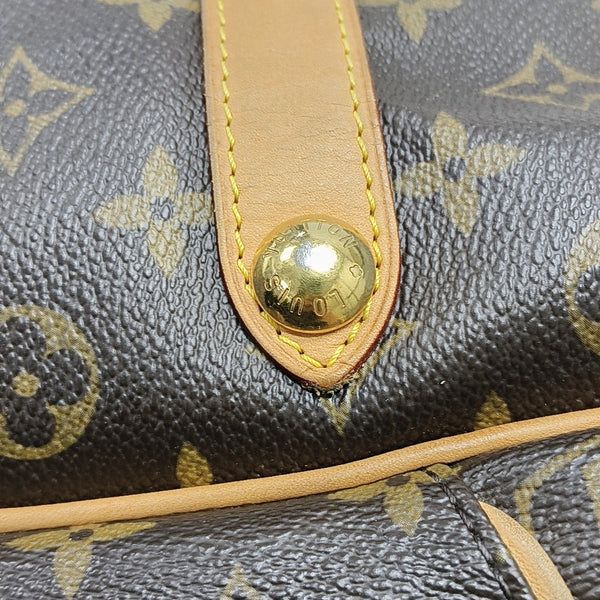 GALLIERA PM Monogram Coated Canvas Brown