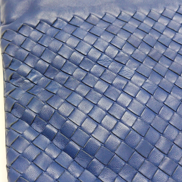 Lambskin Top Handle Bag Blue