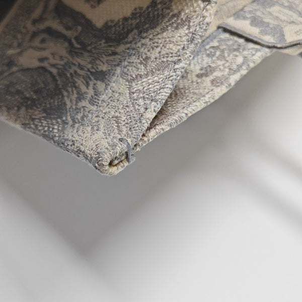 Book Tote Large Fabric Gray