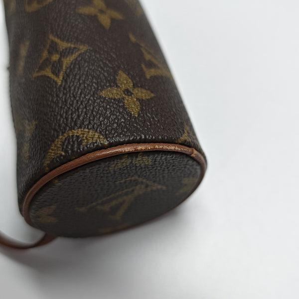 PAPILLON Mini Monogram Coated Canvas Brown