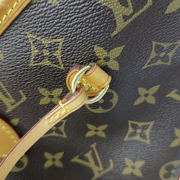 NEVERFULL MM Monogram Coated Canvas Brown