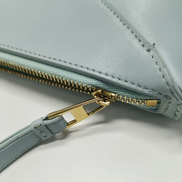 Puzzle Fold Mini Calfskin Blue