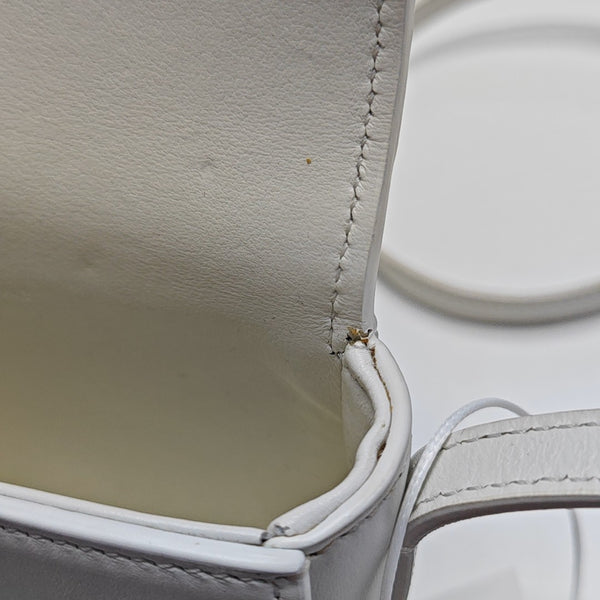 Calfskin Shoulder Bag White