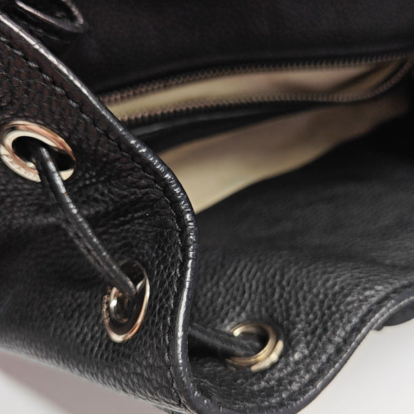 Calfskin Backpack Black