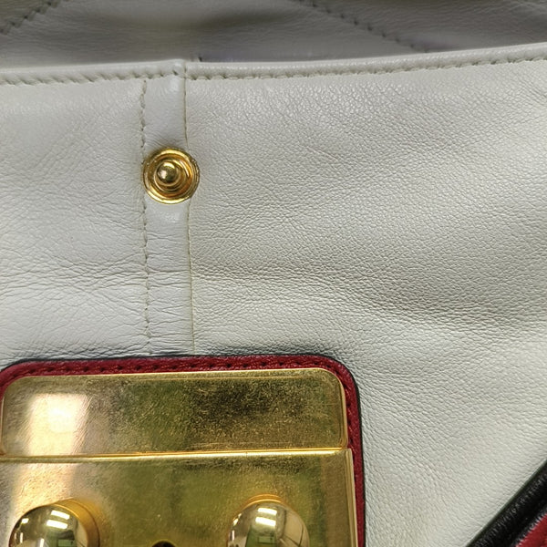 Quilted Lambskin Shoulder Bag Red