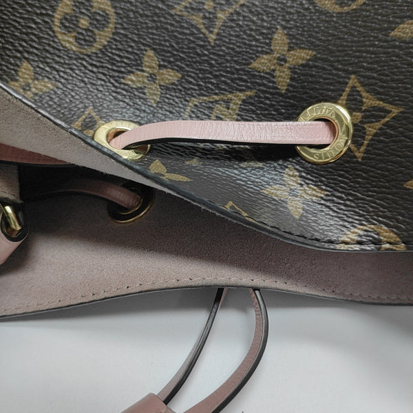 NÉONOÉ MM Monogram Coated Canvas Brown