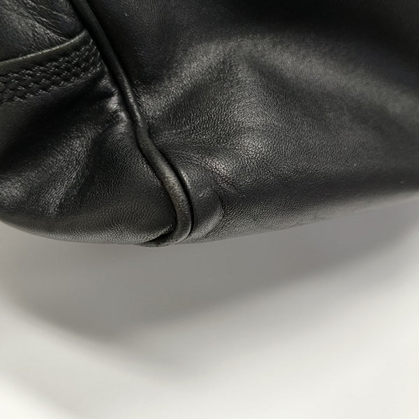 Calfskin Top Handle Bag Black