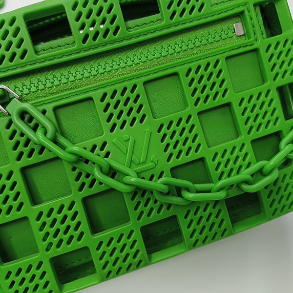 SOFT TRUNK Damier Rubber Green