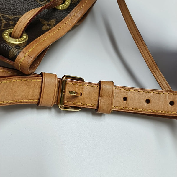 NOÉ BB Monogram Coated Canvas Brown