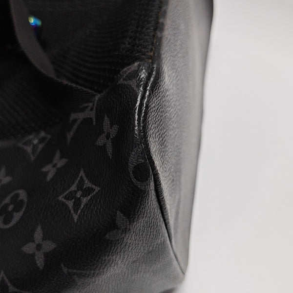 Coated Canvas Backpack Black