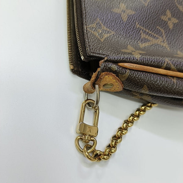 EVA Monogram Coated Canvas Brown