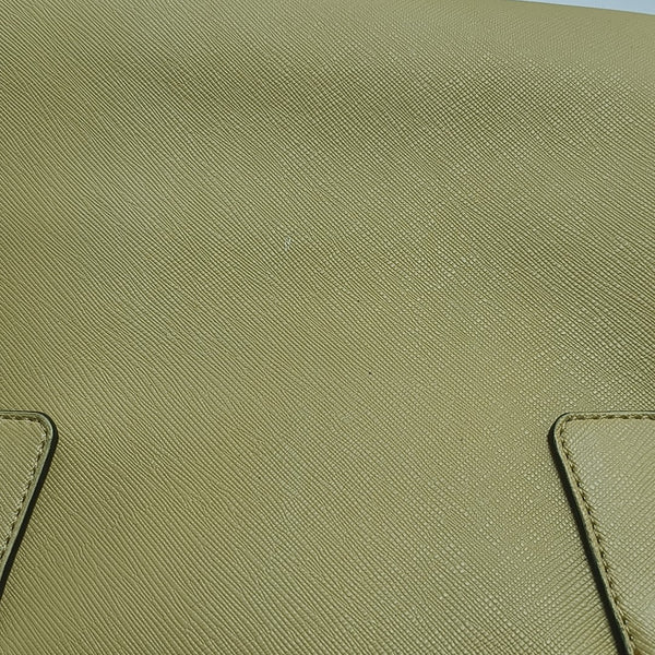 Saffiano Calfskin Top Handle Bag Yellow