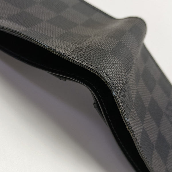 AMERIGO Damier Graphite Coated Canvas Gray