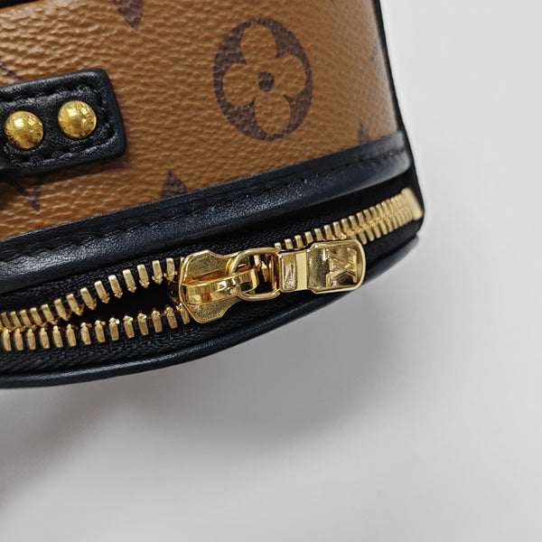BOITE CHAPEAU Mini Monogram Coated Canvas Brown