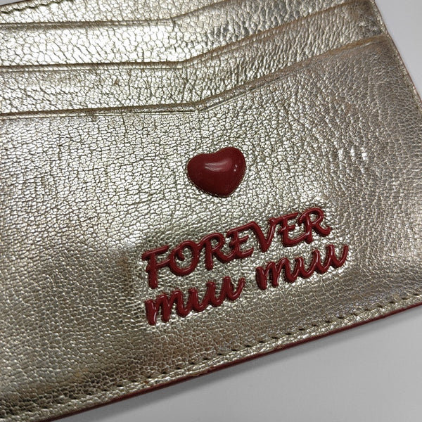 Love Lambskin Beige Card Holder