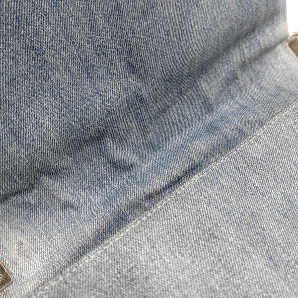 BOY CHANEL Maxi Quilted Denim Blue