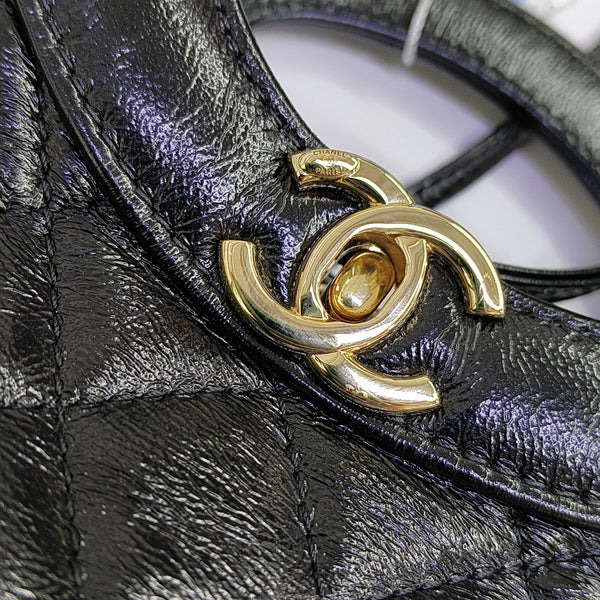 CHANEL 31 Mini Quilted Calfskin Black