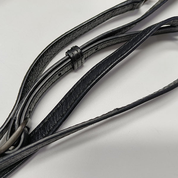 Classic Metallic Edge City Lambskin Black