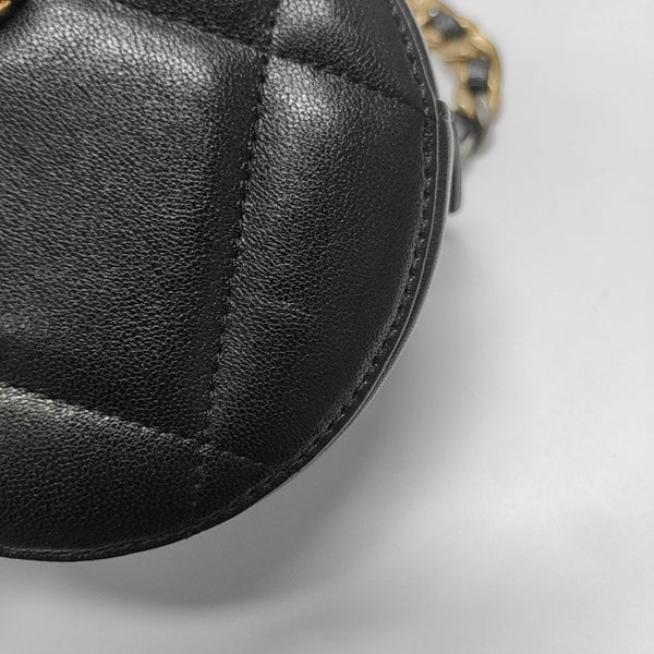 CHANEL 19 Small Quilted Lambskin Black