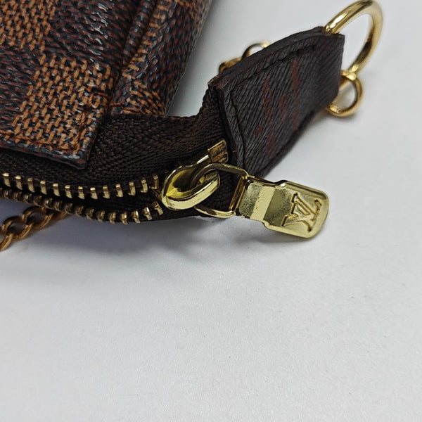 ACCESSOIRES Damier Ebene Coated Canvas Brown