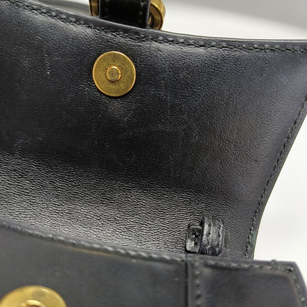 Hourglass Mini Calfskin Black