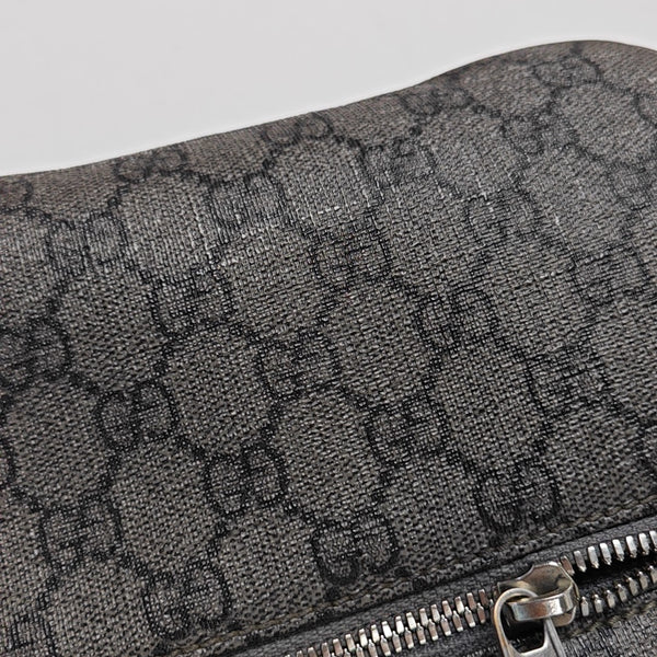 Ophidia Small Monogram Coated Canvas Gray