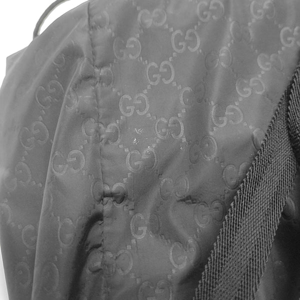 Monogram Nylon Backpack Black