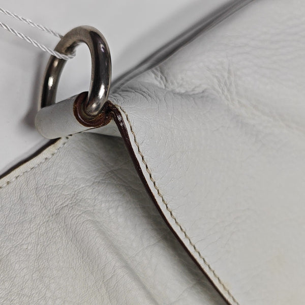 Calfskin Shoulder Bag White