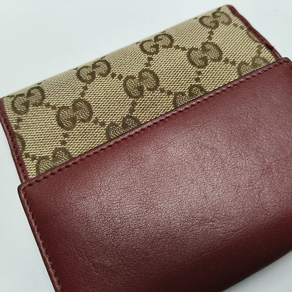 Monogram Fabric Wallet Beige