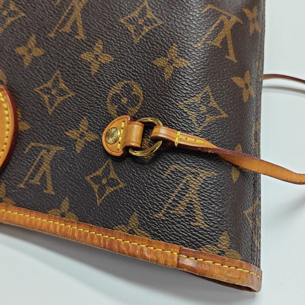 NEVERFULL MM Monogram Coated Canvas Brown