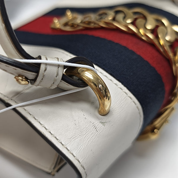 Sylvie Mini Calfskin White