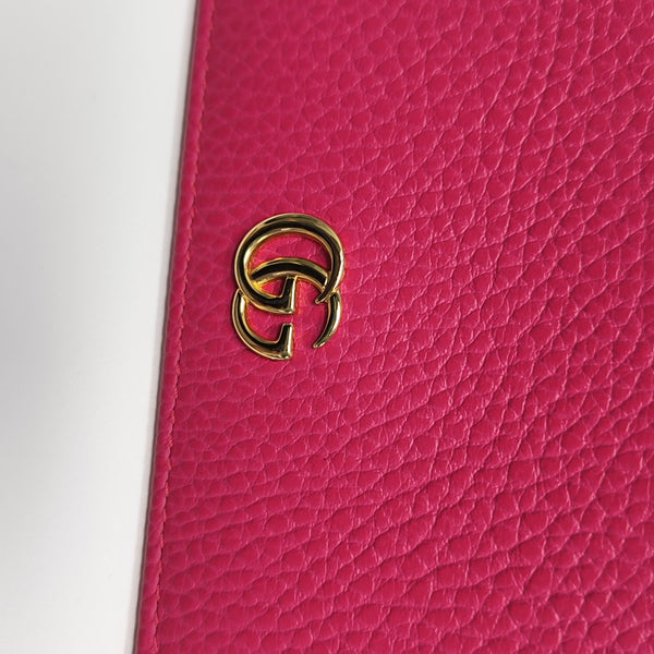 GG Marmont Mini Calfskin Purple Wallet