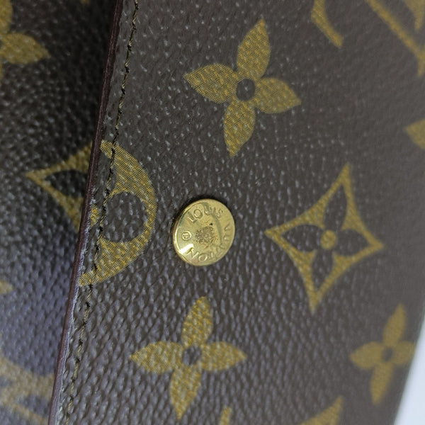 Monogram Coated Canvas Wallet Brown
