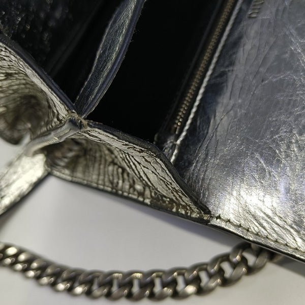 Miu Confidential Calfskin Silver