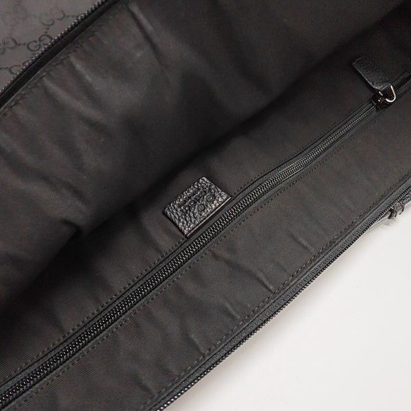 Monogram Nylon Shoulder Bag Black