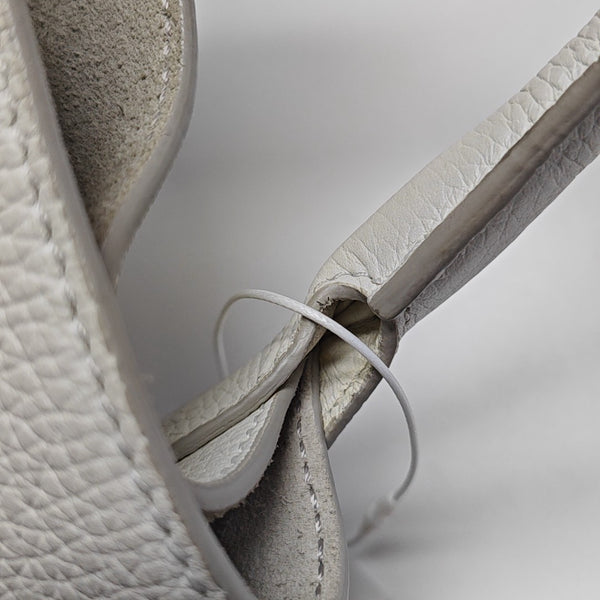 BIG BAG Nano Calfskin White