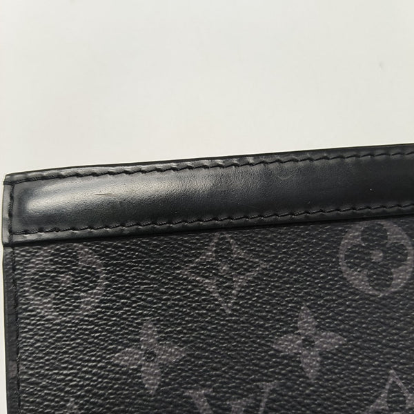 Pochette Voyag MM Monogram Coated Canvas Black