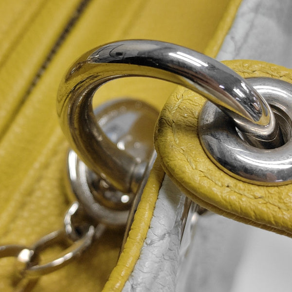 Lady Dior Medium Cannage Calfskin Blue