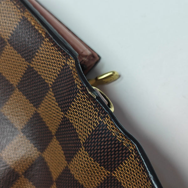 CROISETTE Damier Ebene Coated Canvas Brown