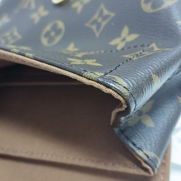 SOHO Mini Monogram Coated Canvas Brown